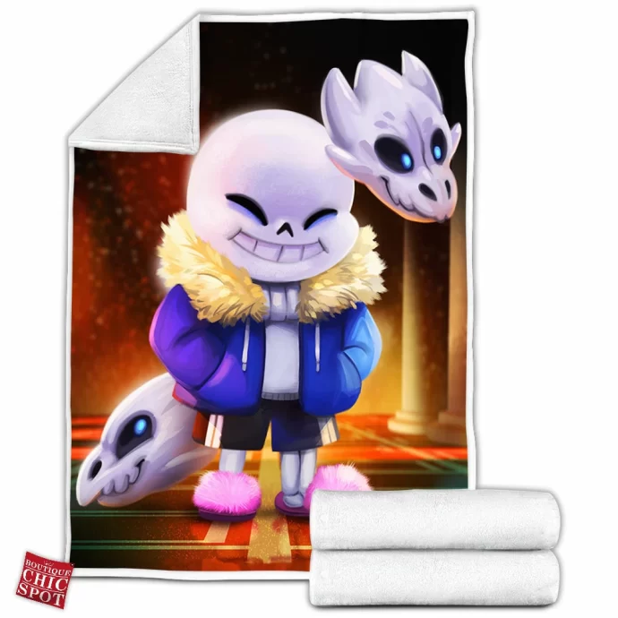 Sans From Undertale Fleece Blanket