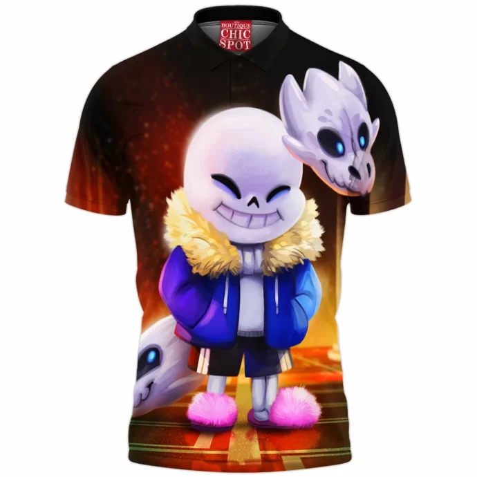 Sans From Undertale Polo Shirt