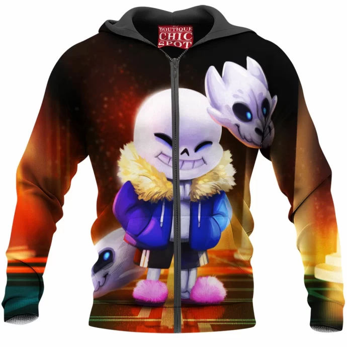 Sans From Undertale Zip Hoodie