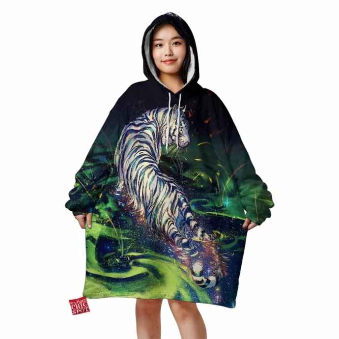 Cloud Breaker Tiger Blanket Hoodie