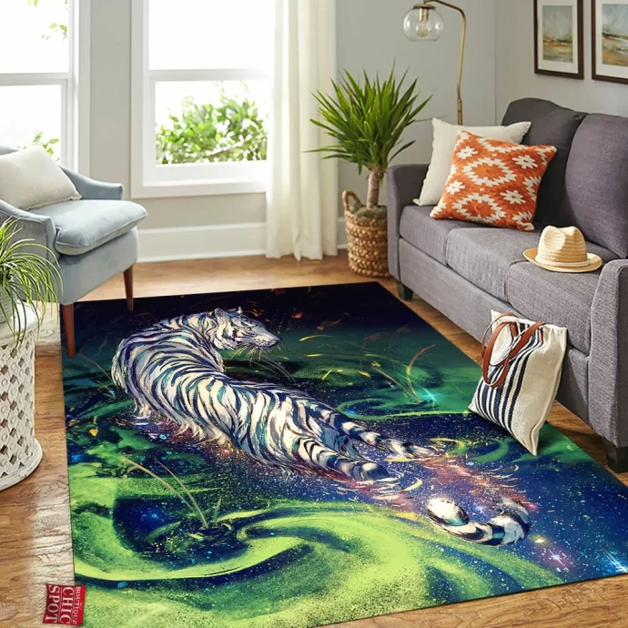 Cloud Breaker Tiger Rectangle Rug