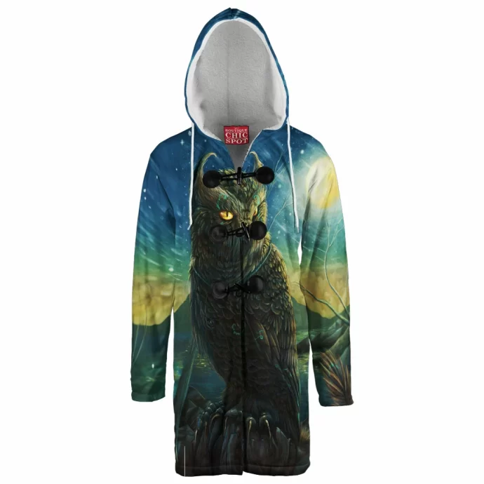 Cat Owl Hooded Cloak Coat