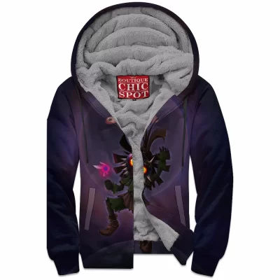 Game Zip-Fleece-Hoodie, The Legend of Zelda Zip-Fleece-Hoodie, Majoras Mask Zip-Fleece-Hoodie