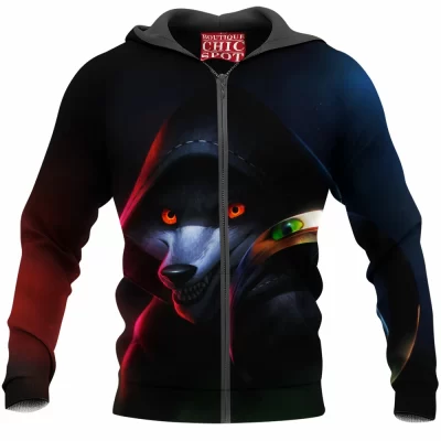 Lobo da Morte Zip-Hoodie