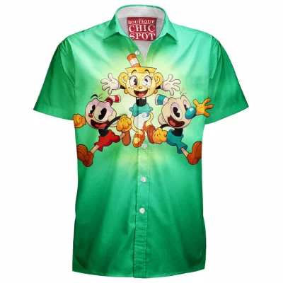 Cuphead Hawaiian-Shirt, Game Hawaiian-Shirt