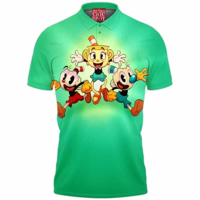Cuphead Polo Shirt, Game Polo Shirt