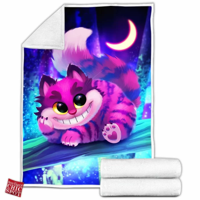 Cheshire Cat Fleece Blanket