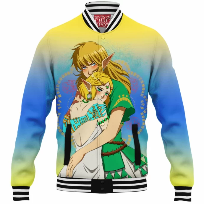 Link Zelda Legend Of Zelda Tears Of The Kingdom Baseball Jacket