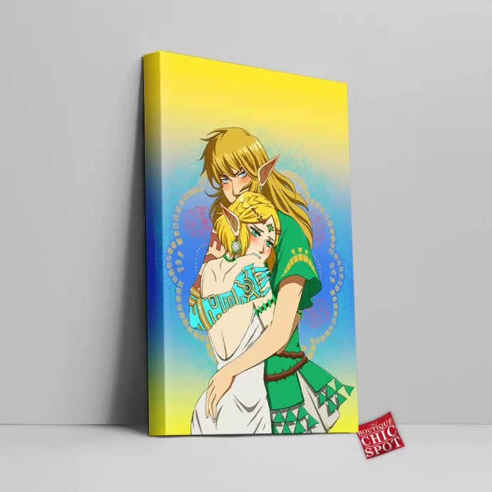 Link Zelda Legend Of Zelda Tears Of The Kingdom Canvas Wall Art