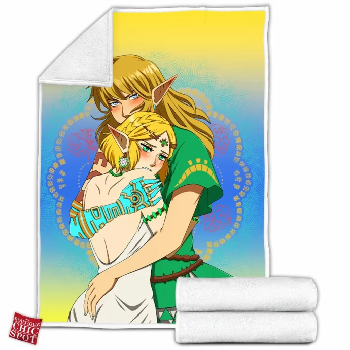 Link Zelda Legend Of Zelda Tears Of The Kingdom Fleece Blanket