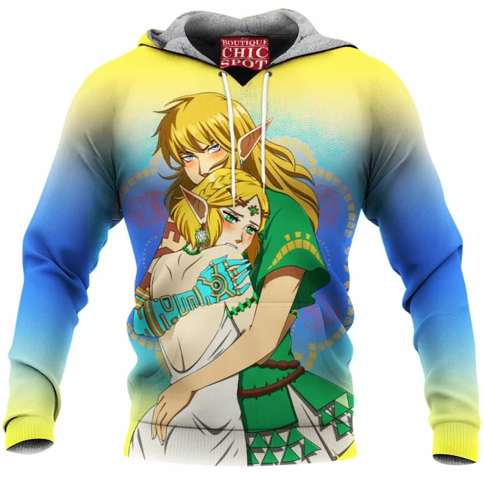 Link Zelda Legend Of Zelda Tears Of The Kingdom Fleece Hoodie