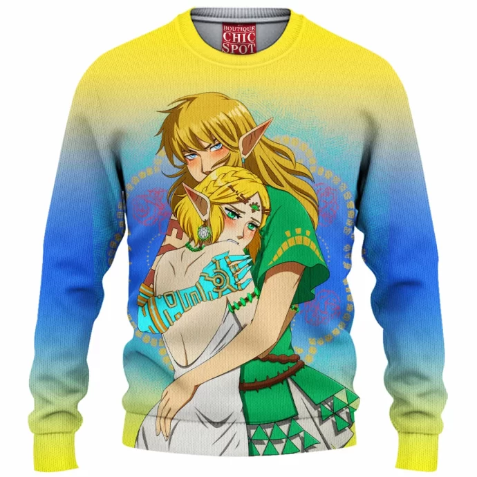 Link Zelda Legend Of Zelda Tears Of The Kingdom Knitted Sweater