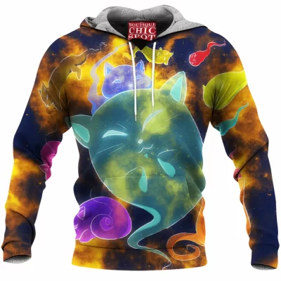 Cat Fleece-Hoodie