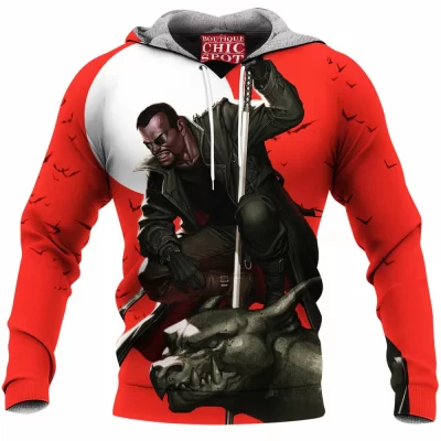 Fantasy Fleece-Hoodie, Vampire Fleece-Hoodie