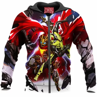 Movie Zip-Hoodie, Kamen Rider Zip-Hoodie, Sci-Fi Zip-Hoodie