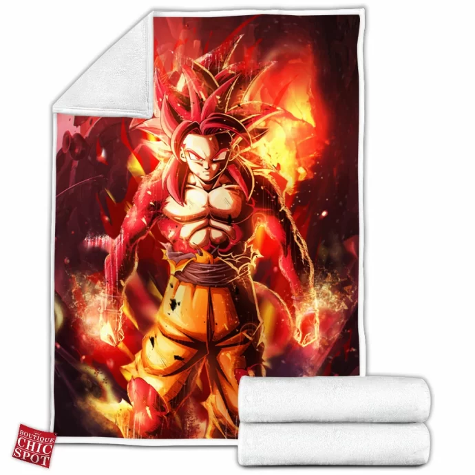 Son Goku Ssj4 Fleece Blanket