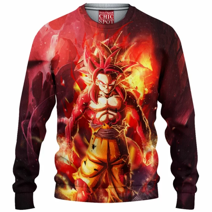 Son Goku Ssj4 Knitted Sweater