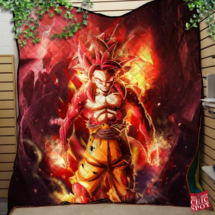 Son Goku Ssj4 Quilt Blanket