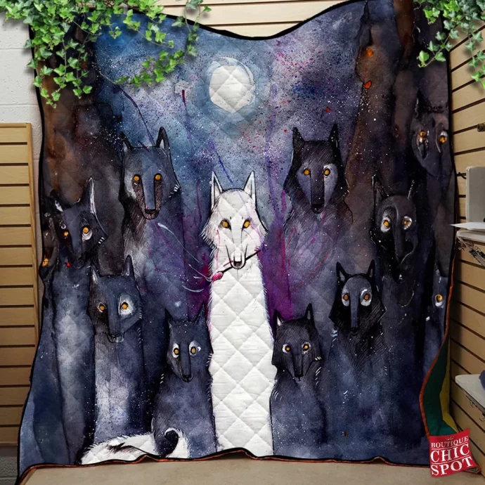 Alpha Wolf Quilt Blanket