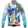 Anime Baseball-Jacket, Gyarados Baseball-Jacket, Pokemon Baseball-Jacket