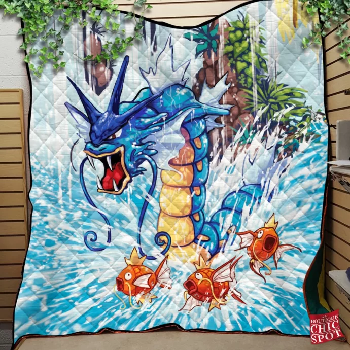 Gyarados Quilt Blanket