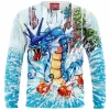 Pokemon Zip Sweatshirt, Anime Zip Sweatshirt, Gyarados Zip Sweatshirt
