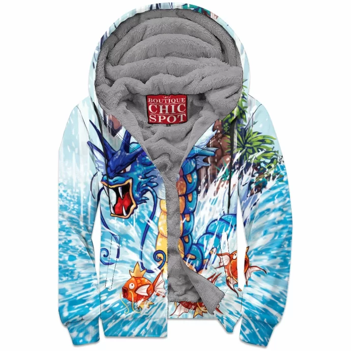 Gyarados Zip Fleece Hoodie