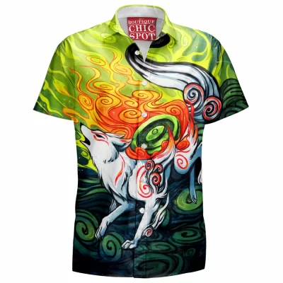 Anime Hawaiian-Shirt, Okami Hawaiian-Shirt