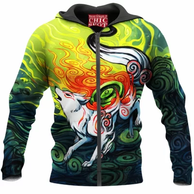 Anime Zip-Hoodie, Okami Zip-Hoodie