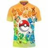 Anime Polo Shirt, Pokemon Polo Shirt