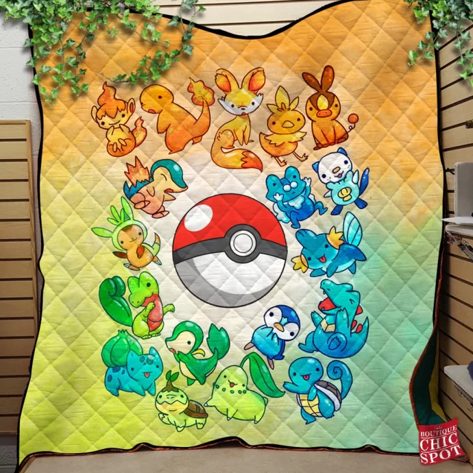 Pokemon Quilt Blanket