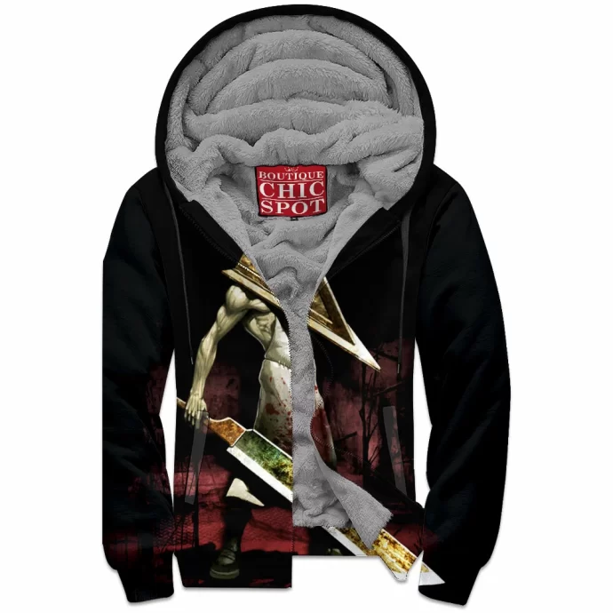 Pyramid Head Zip Fleece Hoodie