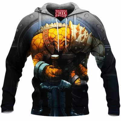 Comic Fleece-Hoodie, The Thing Fleece-Hoodie, Fantastic Four Fleece-Hoodie, Ben Grimm Fleece-Hoodie