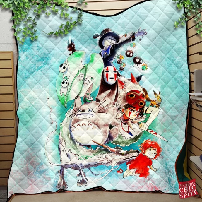 Ghibli Quilt Blanket