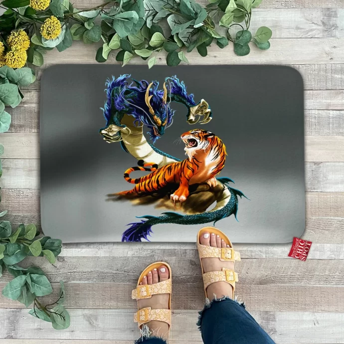 Tiger And Dragon Doormat