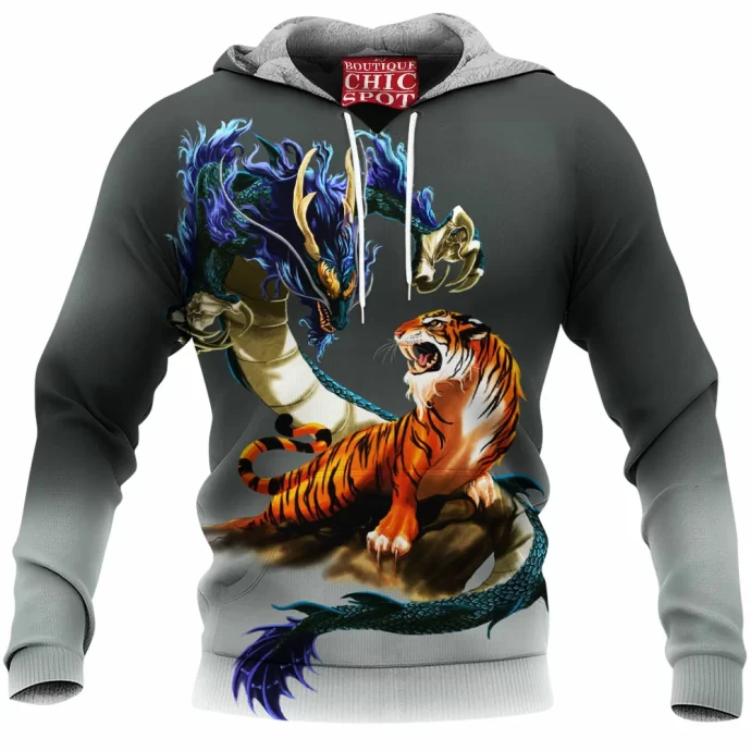 Tiger And Dragon Fleece Hoodie