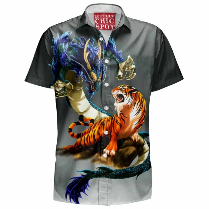 Tiger And Dragon Hawaiian Shirt