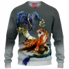 Tiger And Dragon Knitted Sweater