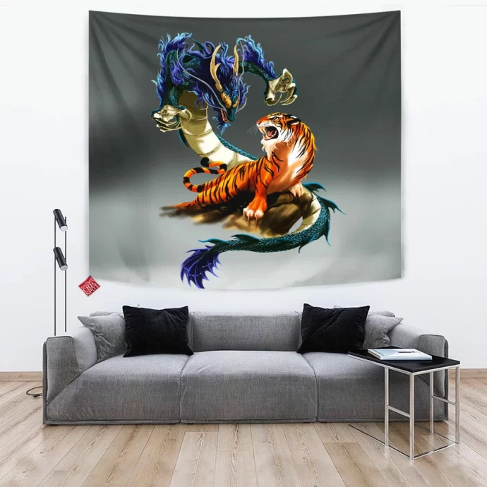 Tiger And Dragon Tapestry