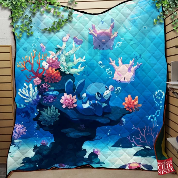 Popplio Quilt Blanket