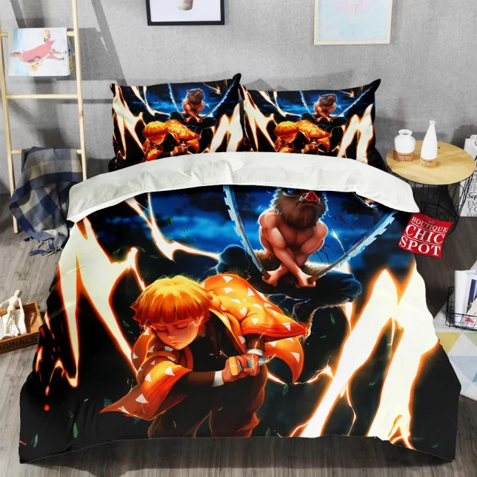 Zenitsu And Inosuke Bedding Set