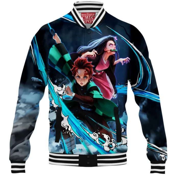 Tanjiro And Nezuko Baseball Jacket