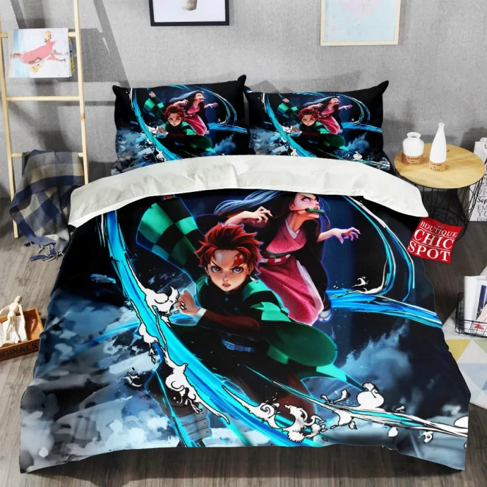 Tanjiro And Nezuko Bedding Set