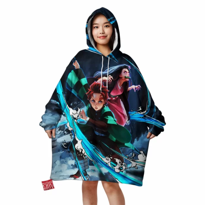 Tanjiro And Nezuko Blanket Hoodie