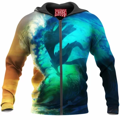 Anime Zip-Hoodie, Lugia Zip-Hoodie, Pokemon Zip-Hoodie