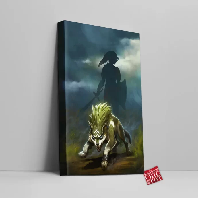 Wolf Link Canvas Wall Art