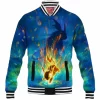 Anime Baseball-Jacket, Pikachu Baseball-Jacket, Pokemon Baseball-Jacket
