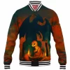Anime Baseball-Jacket, Charmander Baseball-Jacket, Pokemon Baseball-Jacket