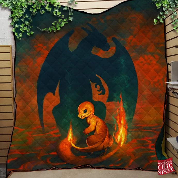 Charmander Quilt Blanket