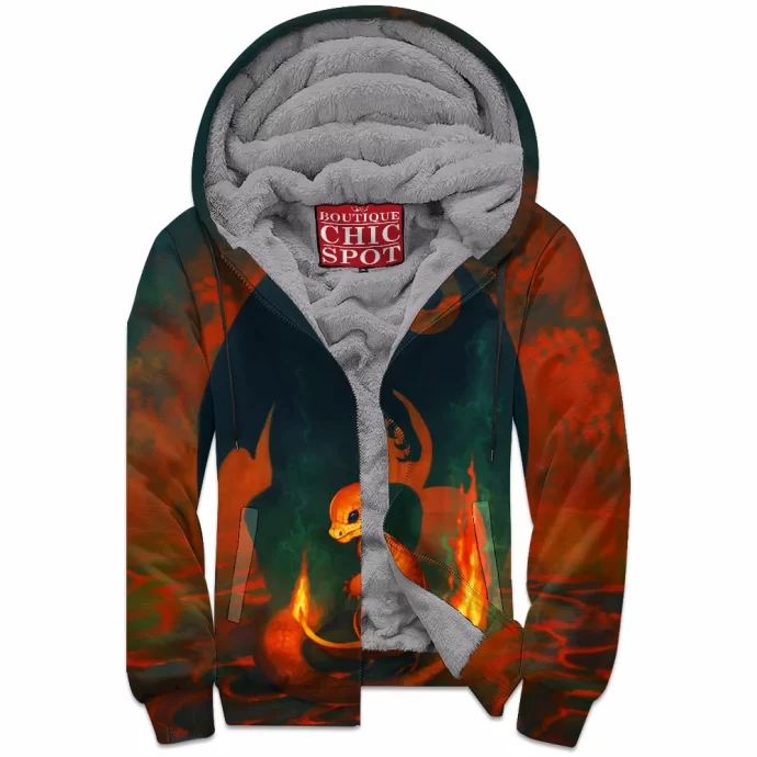 Charmander Zip Fleece Hoodie